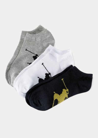 Men's Polo Ralph Lauren Big Pony 3-Pack Socks | 475809LZH